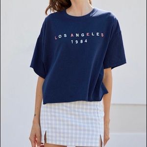 [SOLD] Brandy Melville/John Galt Cropped ‘Los Angeles 1984’ T-shirt *unique tag*